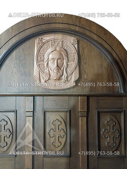 Дверь в Храм для ЦДНК корабельная древесина устойчивая к влаге ДСХ