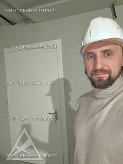 Дверь в Церковь белая противопожарная ДМП в подвальное помещение