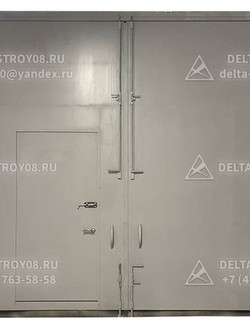 Ei-60 Противопожарные ворота автоматические с калиткой встроенной ВП