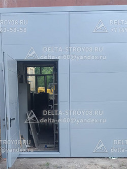 Ei-60 Противопожарные ворота автоматические с калиткой встроенной ВП