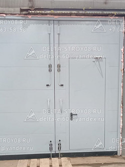 Ворота ei-60 широкие противопожарные для логистических компаний