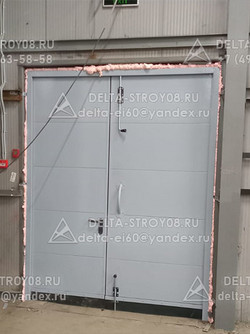 ВПС Противопожарные ворота 1-го типа серые для заправок и АЗС У