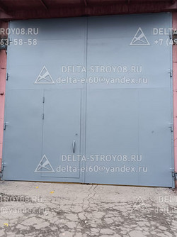 ВПМ Противопожарные ворота 2-го типа П2лс на петлях усиленных серые