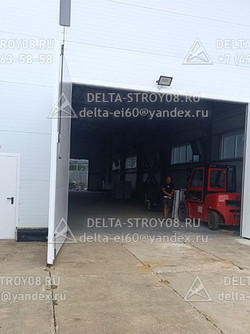 ВПС Противопожарные ворота 2-го типа белые широкоформатные Прг