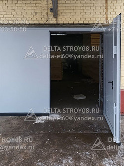 ВМП Противопожарные ворота с калиткой EI-45 в зону дебаркадера склада
