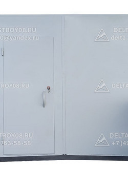 ВПС Противопожарные ворота 02 с калиткой и порогом нестандартные