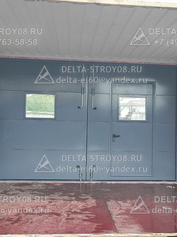 ВСП Противопожарные ворота с калиткой Псп огнестойкое стекло 02