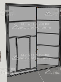 ВПС Противопожарные ворота с калиткой Н для подземных паркингов