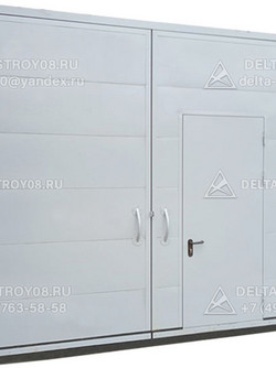 ВСП Противопожарные распашные ворота 02 с полотном из сэндвича