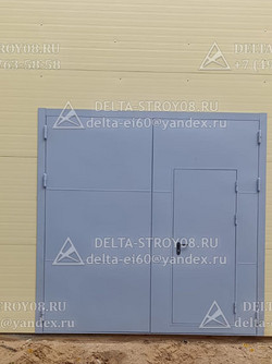 ВМП Противопожарные распашные ворота К с эвакуационной калиткой
