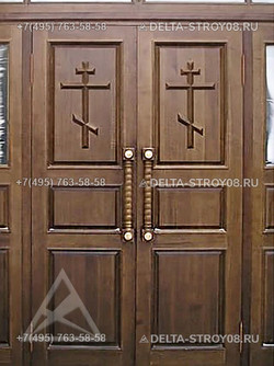 ДСН Дверь для Церкви в часовню-усыпальницу с защитным покрытием 01