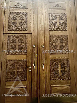 ДХА-Н Дверь для Храма деревянная с фальцем и со звукоизоляцией Прг