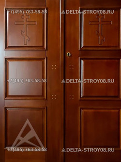 ДМД Дверь для Храма высокая Прг-02 с малой проходной дверцей УЗ