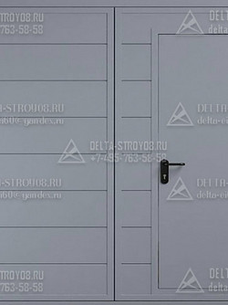 Промышленные ворота для стоянок утепление и электропривод EI-60 Пр