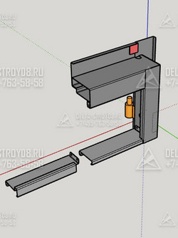 Промышленные ворота с решеткой К для ангара быстровозводимого ВМ