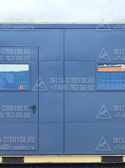 Промышленные ворота для многоквартирного дома остекленные ВПМ