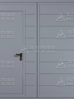 Н Распашные ворота 7 метров на склад в зону проезда фур стальные