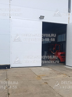 Промышленные ворота распашные У стальные усиленная конструкция