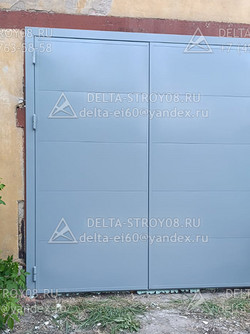 Промышленные ворота распашные на большой проем с уплотнителем Н