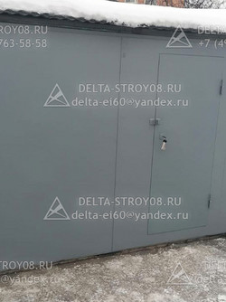 Промышленные ворота с калиткой для завода с электроприводом ВСП