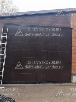 Промышленные ворота противопожарные ВСП с ручным открыванием 02