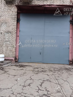 Промышленные ворота для склада двупольные в док разгрузочный ВМП