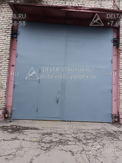 Промышленные ворота для склада двупольные в док разгрузочный ВМП