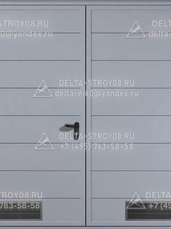 Промышленные ворота для склада с решеткой вентиляционной ВРП-К