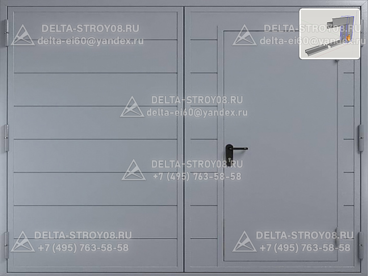 Промышленные ворота для торговых центров К скоростные стальные Н