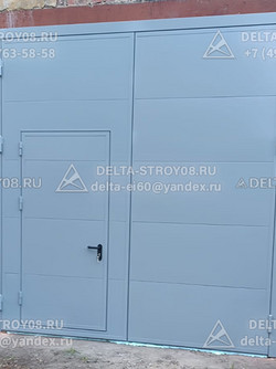 Промышленные ворота для стоянок из сэндвича из стальных листов ВП