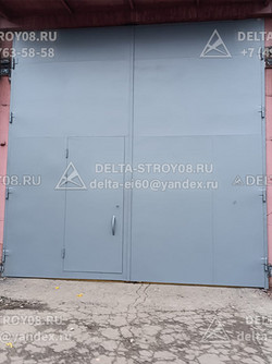 Промышленные ворота для ангара железные К многослойные ВМП-Пр