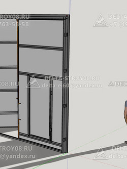 Промышленные ворота для многоквартирного дома с фотоэлементом Н