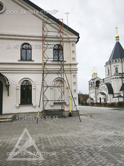 Противопожарная дверь для Храма в церковно-причтовый дом белая Н