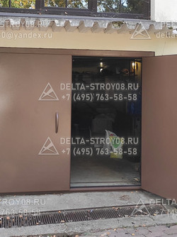 ВПР Гаражные ворота из сэндвич-панелей Пкомб с утеплением и коробкой