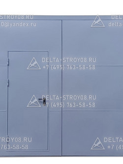 ВМГ Гаражные ворота автоматические Прг с калиткой встроенной