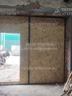 Распашные ворота 2,5 метра электрические с упором и замком 4 петли