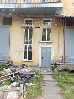Распашные ворота 3,5 метра правые ВРМ для промышленных зданий