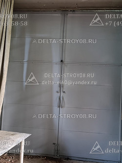 Распашные ворота 3,5 метра нестандартные под высокий проем ВМГ