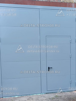 Распашные ворота 4,5 метра ВРС для компаний строительных стальные