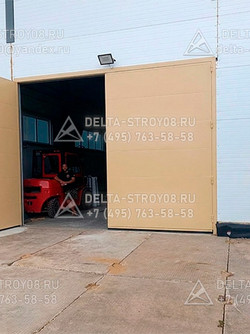 Распашные ворота 4,5 метра ВСР под проезд погрузчика с монтажом