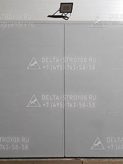 Распашные ворота 4,5 метра 02 для пожарного проезда сплошные ВМУ