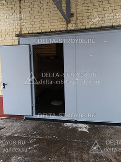 02 Распашные ворота 5 метров ВМК с петлями промышленного класса