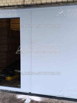 02 Распашные ворота 5 метров ВМК с петлями промышленного класса