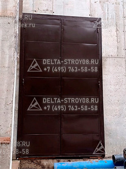 ВРД Распашные ворота 7 метров металлические Пр комбинированные 02