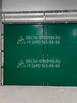 ВРС Распашные ворота 7 метров на опорах из металлической трубы Л