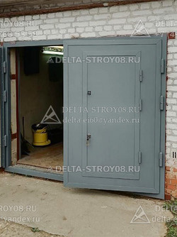 Утепленные распашные ворота ВСР с усиленной стальной коробкой П2лс