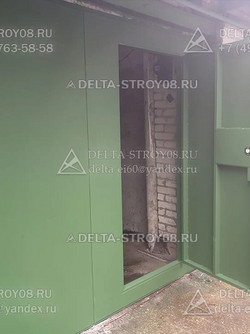 ВМР Ручные распашные ворота металлические с приводом без порога Пр