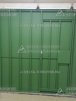 ВРМ Ручные распашные ворота усиленные Прг покрытие нитроэмалью