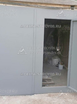 ВК Распашные ворота с калиткой К для частных хозяйственных построек