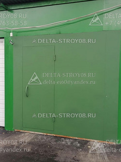 ВСР Распашные ворота с калиткой встроенной с установкой на петлях Н